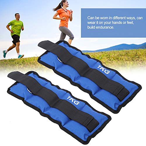 T best 2 Piezas Pesas en el Tobillo Correa para la muñeca, Pierna Ajustable Tobillo muñeca Bolsa de Arena Equipo de Entrenamiento de Fuerza para Gimnasio Fitness Caminar Ejercicio Yoga Correr(1kg) T best 2 Piezas Pesas en el Tobillo Correa para la muñeca, Pierna Ajustable Tobillo muñeca Bolsa de Arena Equipo de Entrenamiento de Fuerza para Gimnasio Fitness Caminar Ejercicio Yoga Correr(1kg)