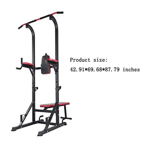 T-Day Barra dominadas Pull up Bar Palanca Puerta Multifuncional Barra de Pull-up Silla Romana Paralelo único Pull-ups Levantador de Interior Equipo de Fitness (Color : Black)