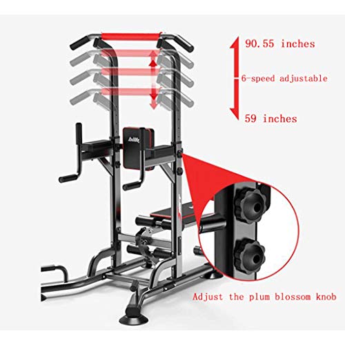 T-Day Barra dominadas Pull up Bar Palanca Silla Romana Pull-ups Barra Horizontal de Interior Barras paralelas Individuales multifunción Entrenamiento de Equipos de Gimnasia Inicio (Color : Black)