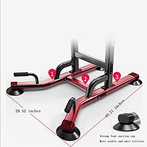 T-Day Barra dominadas Pull up Bar Palanca Silla Romana Pull-ups Barra Horizontal de Interior Barras paralelas Individuales multifunción Entrenamiento de Equipos de Gimnasia Inicio (Color : Black)