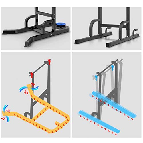 T-Day Barra dominadas Pull up Bar Palanca Silla Romana Pull-ups Inicio Barras paralelas Individuales Entrenamiento Examen Equipos de Gimnasia (Color : Black)