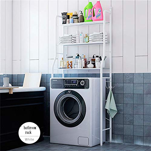 T-LoVendo 1 Estanteria sobre Inodoro WC Lavadora Ahorra Espacio Almacenamiento Cuarto Baño, Blanco, 153 x 63 x 25 cm T-LoVendo 1 Estanteria sobre Inodoro WC Lavadora Ahorra Espacio Almacenamiento Cuarto Baño, Blanco, 153 x 63 x 25 cm