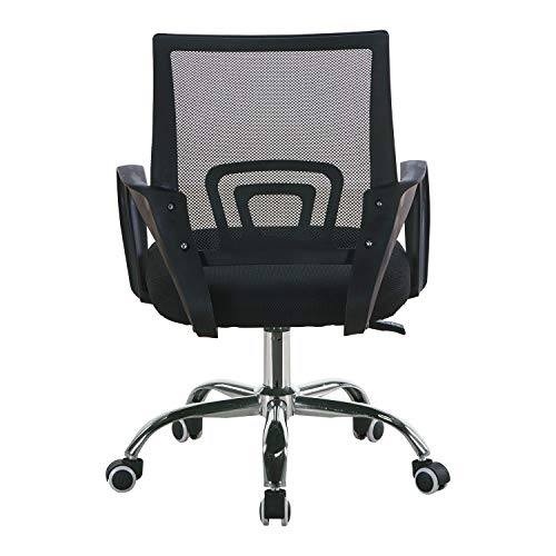 T-LoVendo TLV-BC174N Silla de Oficina con Soporte Lumbar Giratoria Escritorio Sillon Ruedas Despacho