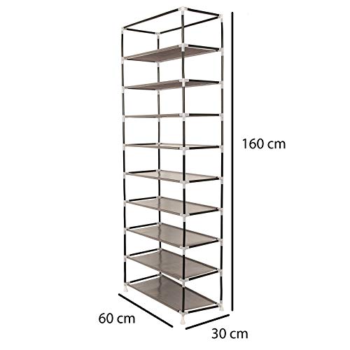T-LoVendo TLV-FS-58160 Zapatero con Cubierta de Tela 10 Niveles Organizador Zapatos Estantería T-LoVendo TLV-FS-58160 Zapatero con Cubierta de Tela 10 Niveles Organizador Zapatos Estantería