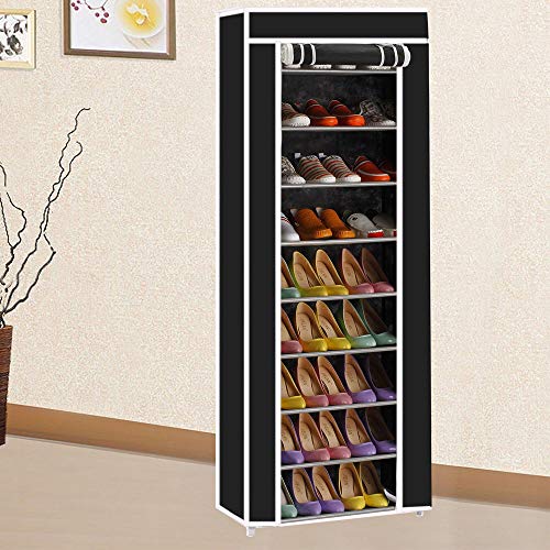 T-LoVendo TLV-FS-58160 Zapatero con Cubierta de Tela 10 Niveles Organizador Zapatos Estantería T-LoVendo TLV-FS-58160 Zapatero con Cubierta de Tela 10 Niveles Organizador Zapatos Estantería