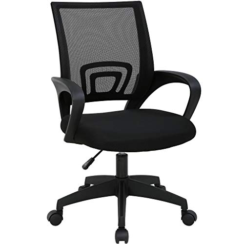 T-LoVendo TY-H03-BLACK Silla de Oficina con Soporte Lumbar, Negro T-LoVendo TY-H03-BLACK Silla de Oficina con Soporte Lumbar, Negro