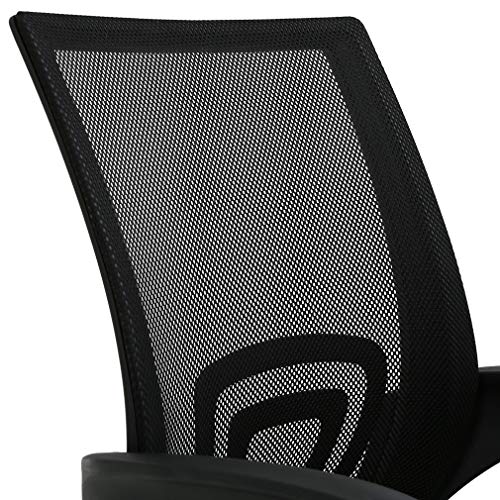 T-LoVendo TY-H03-BLACK Silla de Oficina con Soporte Lumbar, Negro T-LoVendo TY-H03-BLACK Silla de Oficina con Soporte Lumbar, Negro