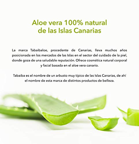 Tabaiba Aloe Vera Crema, Crema Hidratante Facial y Corporal con Aloe Vera, 300 ml