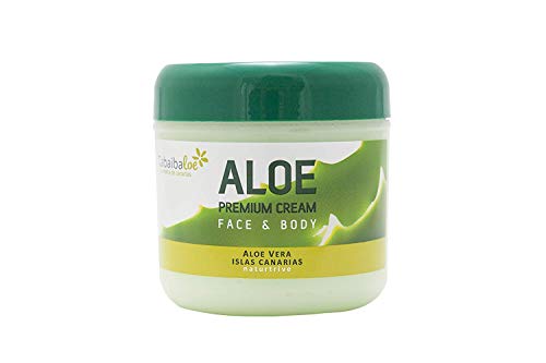 Tabaibaloe Premium Cream Aloe Vera, Crema de Aloe Vera para cara y cuerpo, 300 ml