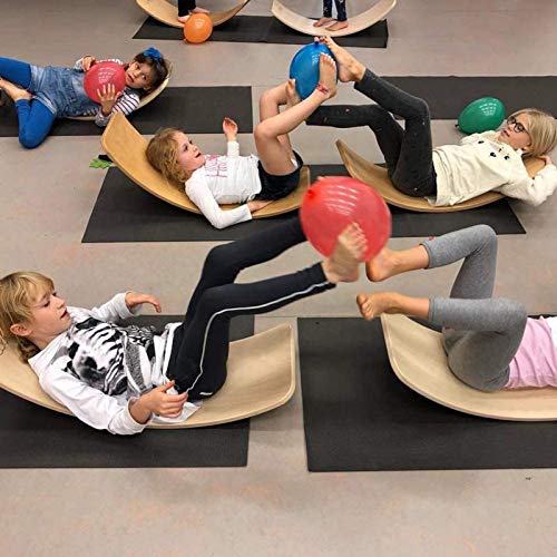 Tabla de Equilibrio de Madera, Tabla de balanceo, Tabla de Kinder, Tabla de balancín de Madera, Juguete de Aprendizaje de Extremo Abierto para niños pequeños, Tabla de Yoga con Curvas para Adultos Tabla de Equilibrio de Madera, Tabla de balanceo, Tabla de Kinder, Tabla de balancín de Madera, Juguete de Aprendizaje de Extremo Abierto para niños pequeños, Tabla de Yoga con Curvas para Adultos