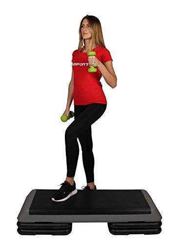 Tablero de paso a paso Professional incluye póster de ejercicios + aplicación Gratis Work Out | Stepper de Gimnasio ajustable en 3 alturas diferentes | Stepper Tablero de paso a paso Professional incluye póster de ejercicios + aplicación Gratis Work Out | Stepper de Gimnasio ajustable en 3 alturas diferentes | Stepper