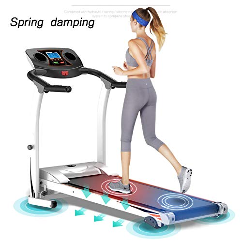 Tables Cinta de Correr Multifuncional Cinta de Correr Eléctrica Doméstica Instalación Gratuita de Cinta de Correr Doméstica Pequeña Equipo de Fitness Silencioso Plegable black118×62×127cm