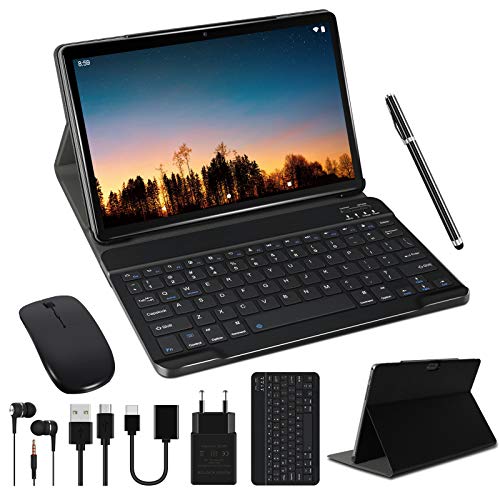 Tablet 10 Pulgadas Full HD Android 10.0 Tablet GOODTEL G3 Quad-Core, 4GB de RAM, 64GB de Memoria Interna, Escalable 128GB Dual Cámara 8000mAh Batería Bluetooth WiFi GPS, Type-C,Teclado,ratón - Gris Tablet 10 Pulgadas Full HD Android 10.0 Tablet GOODTEL G3 Quad-Core, 4GB de RAM, 64GB de Memoria Interna, Escalable 128GB Dual Cámara 8000mAh Batería Bluetooth WiFi GPS, Type-C,Teclado,ratón - Gris