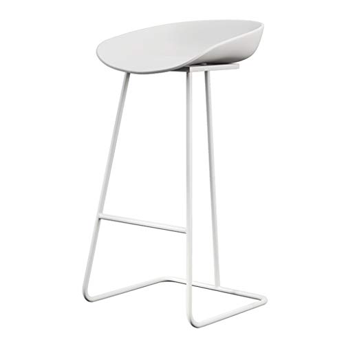 Taburete de Bar Arte de Hierro Desayuno Silla Alta con Las piernas de Soporte Blanco para café/Dormitorio/Sala de Estar/balcón (Altura sentada: 65/70 / 75cm) Taburete de Bar Arte de Hierro Desayuno Silla Alta con Las piernas de Soporte Blanco para café/Dormitorio/Sala de Estar/balcón (Altura sentada: 65/70 / 75cm)