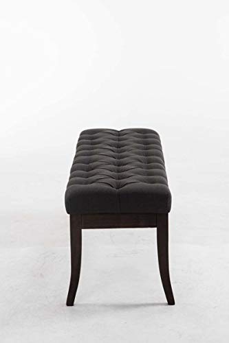 Taburete Pie De Cama Ramses En Tela | Banqueta Altura De Asiento: 46 cm | Banco De Entrada con Base En Madera Oscura Antigua I Color:, Color:Gris Oscuro, Tamaño:120 cm Taburete Pie De Cama Ramses En Tela | Banqueta Altura De Asiento: 46 cm | Banco De Entrada con Base En Madera Oscura Antigua I Color:, Color:Gris Oscuro, Tamaño:120 cm