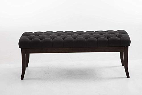 Taburete Pie De Cama Ramses En Tela | Banqueta Altura De Asiento: 46 cm | Banco De Entrada con Base En Madera Oscura Antigua I Color:, Color:Gris Oscuro, Tamaño:120 cm Taburete Pie De Cama Ramses En Tela | Banqueta Altura De Asiento: 46 cm | Banco De Entrada con Base En Madera Oscura Antigua I Color:, Color:Gris Oscuro, Tamaño:120 cm