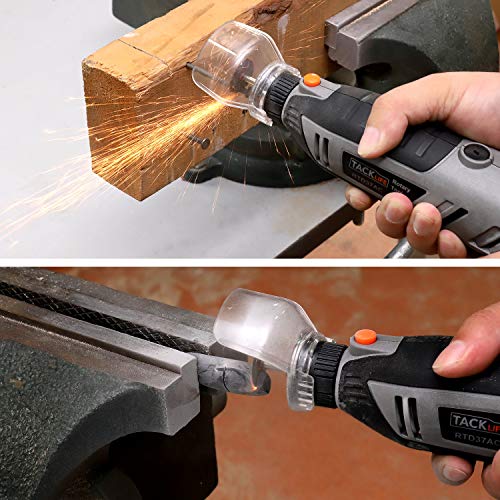 TACKLIFE Amoladora Eléctrica, Herramienta Multifuncionl 200W con Pantalla LCD, Herramienta Rotativa de Alta Velocidad de 40,000 RPM, Ideal para Trabajos de Bricolaje, RTD37AC TACKLIFE Amoladora Eléctrica, Herramienta Multifuncionl 200W con Pantalla LCD, Herramienta Rotativa de Alta Velocidad de 40,000 RPM, Ideal para Trabajos de Bricolaje, RTD37AC