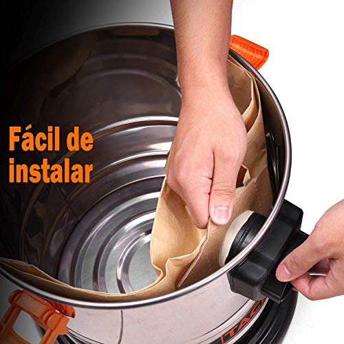 TACKLIFE Bolsas para Aspiradoras, Adecuado para PVC01A y PVC02A, 5 Unidades, Mayor Durabilidad-PVC00Z TACKLIFE Bolsas para Aspiradoras, Adecuado para PVC01A y PVC02A, 5 Unidades, Mayor Durabilidad-PVC00Z