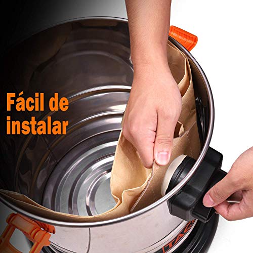 TACKLIFE Bolsas para Aspiradoras, Adecuado para PVC01A y PVC02A, 5 Unidades, Mayor Durabilidad-PVC00Z