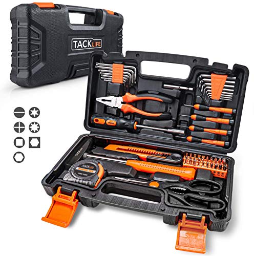 TACKLIFE Caja de Herramientas 56 Piezas, HHK3B Maletín de Herramientas Multiusos, Universal de Reparación Conjuntos Bricolaje para Casa TACKLIFE Caja de Herramientas 56 Piezas, HHK3B Maletín de Herramientas Multiusos, Universal de Reparación Conjuntos Bricolaje para Casa