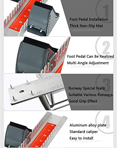 Taco de salida, Pista de carreras profesionales del pedal, adecuados for la pista de plástico, ajustable aleación de aluminio de Atletismo Artículos deportivos, Competición Sprint carrera de entrenami Taco de salida, Pista de carreras profesionales del pedal, adecuados for la pista de plástico, ajustable aleación de aluminio de Atletismo Artículos deportivos, Competición Sprint carrera de entrenami