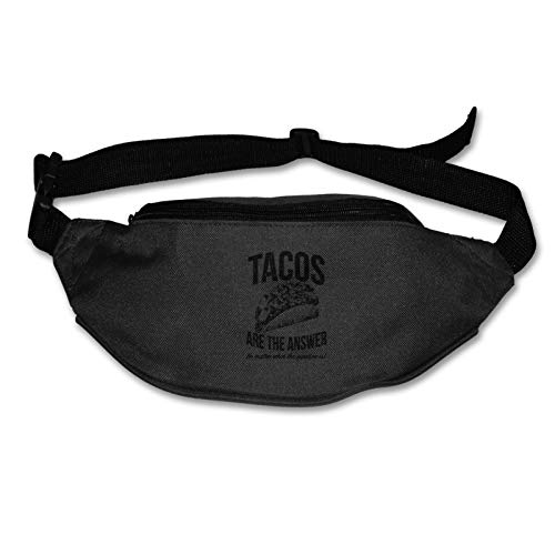 Tacos Are The Answer - Riñonera resistente al agua para hombres y mujeres Tacos Are The Answer - Riñonera resistente al agua para hombres y mujeres