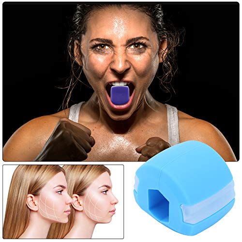 TAECOOOL Dispositivo de ejercicio de doble barbilla, ejercitador facial para músculos faciales, masticar la mandíbula bola de fitness para entrenamiento muscular y levantamiento de cara (2 unidades)