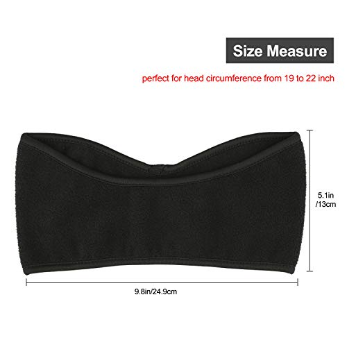 TAGVO Cinta para el Pelo Orejeras, Paquete de 2 Material Ligero y cálido Material de vellón de Cubierta Completa Orejeras Deportivas Banda para el Sudor Multifunción TAGVO Cinta para el Pelo Orejeras, Paquete de 2 Material Ligero y cálido Material de vellón de Cubierta Completa Orejeras Deportivas Banda para el Sudor Multifunción