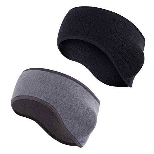 TAGVO Cinta para el Pelo Orejeras, Paquete de 2 Material Ligero y cálido Material de vellón de Cubierta Completa Orejeras Deportivas Banda para el Sudor Multifunción TAGVO Cinta para el Pelo Orejeras, Paquete de 2 Material Ligero y cálido Material de vellón de Cubierta Completa Orejeras Deportivas Banda para el Sudor Multifunción