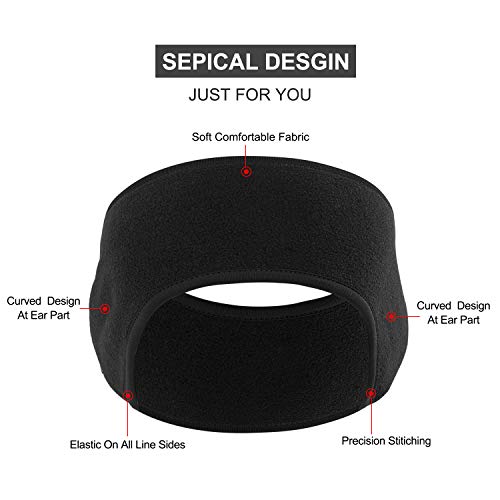 Tagvo Hebilla de algodón acolchada caliente con tapa completa Muffs de oído, estiramiento a tamaño no voluminoso ajuste cómodo para adultos hombres mujeres para el deporte y el desgaste casual (negro) Tagvo Hebilla de algodón acolchada caliente con tapa completa Muffs de oído, estiramiento a tamaño no voluminoso ajuste cómodo para adultos hombres mujeres para el deporte y el desgaste casual (negro)