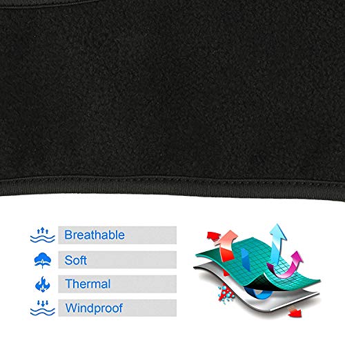 Tagvo Hebilla de algodón acolchada caliente con tapa completa Muffs de oído, estiramiento a tamaño no voluminoso ajuste cómodo para adultos hombres mujeres para el deporte y el desgaste casual (negro) Tagvo Hebilla de algodón acolchada caliente con tapa completa Muffs de oído, estiramiento a tamaño no voluminoso ajuste cómodo para adultos hombres mujeres para el deporte y el desgaste casual (negro)