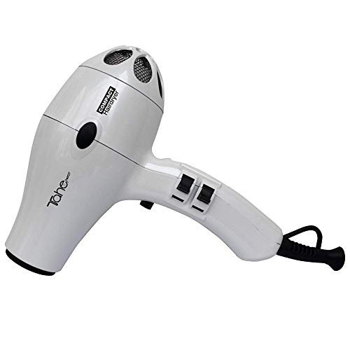 Tahe Secador de Pelo Profesional 2000W con 5 Temperaturas, Filtro de Aire y Protección Térmica con 2 Boquillas + Difusor, Color Blanco Tahe Secador de Pelo Profesional 2000W con 5 Temperaturas, Filtro de Aire y Protección Térmica con 2 Boquillas + Difusor, Color Blanco