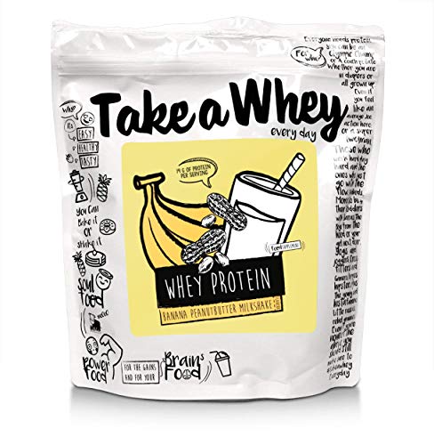 Take-A-Whey Batido de Proteína de Suero, Mantequilla de Maní de Plátano 900 g