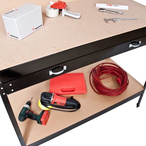 Take Banco de trabajoMesa de Trabajo para Taller Bricolaje Pared Herramientas cajón - Varias tamaños (Typ 1 | 120x60x156 cm | 400855) Take Banco de trabajoMesa de Trabajo para Taller Bricolaje Pared Herramientas cajón - Varias tamaños (Typ 1 | 120x60x156 cm | 400855)