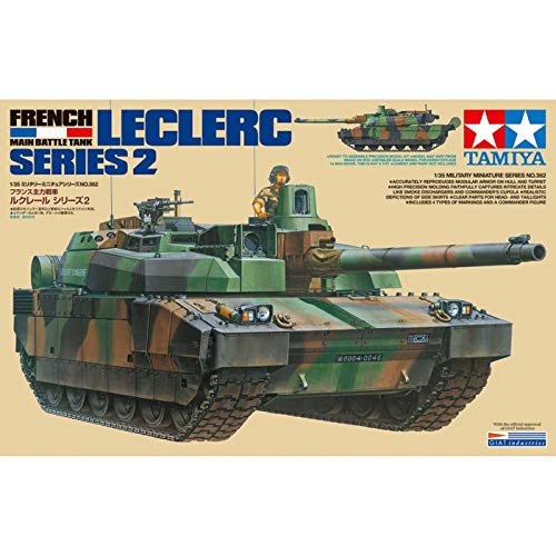 TAMIYA 35362 - Maqueta (Escala 1:35, Kpz Leclerc Serie 2, plástico, para aficiones, Manualidades, Adhesivas, maquetas, ensamblaje TAMIYA 35362 - Maqueta (Escala 1:35, Kpz Leclerc Serie 2, plástico, para aficiones, Manualidades, Adhesivas, maquetas, ensamblaje