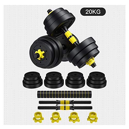 TANCEQI Mancuernas Y Pesas Barra Juego Completo De Pesas para Ejercicios De Entrenamiento Físico Y De Fuerza Manija Ajustable Y Accesorios para Ejercicios De Gimnasio En Casa,20kg TANCEQI Mancuernas Y Pesas Barra Juego Completo De Pesas para Ejercicios De Entrenamiento Físico Y De Fuerza Manija Ajustable Y Accesorios para Ejercicios De Gimnasio En Casa,20kg