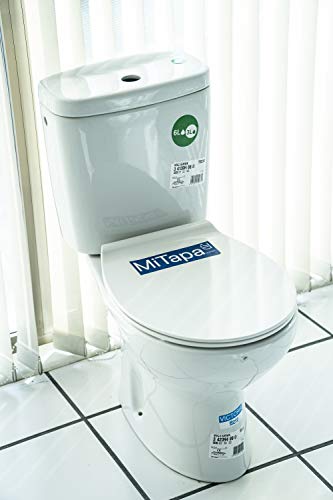 Tapa y asiento de inodoro con caída amortiguada - Compatible con Victoria Roca | Caída Amortiguada y Bisagras de Acero Inoxidable |MiTapa Tapa y asiento de inodoro con caída amortiguada - Compatible con Victoria Roca | Caída Amortiguada y Bisagras de Acero Inoxidable |MiTapa