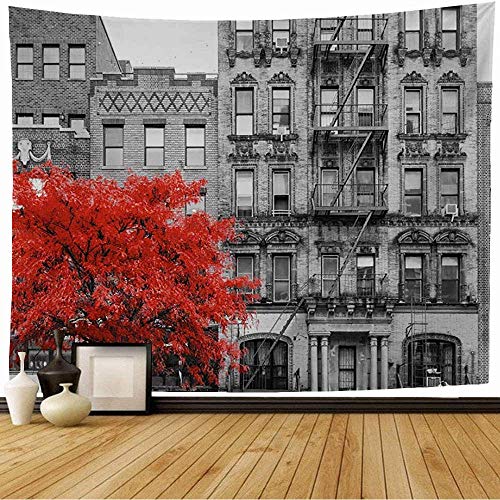 Tapiz de pared East Vintage Árbol rojo Otoño Negro Vivienda Vista Hojas blancas Escena de la calle Naturaleza Brooklyn City Nuevo tapiz Tapiz de playa para colgar en la pared para decoración del hogar Tapiz de pared East Vintage Árbol rojo Otoño Negro Vivienda Vista Hojas blancas Escena de la calle Naturaleza Brooklyn City Nuevo tapiz Tapiz de playa para colgar en la pared para decoración del hogar