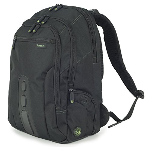 Targus EcoSpruce - Mochila de 27 litros Ideal para viajes de trabajo, estudio, gimnasio y fin de semana, se adapta a la mayoría de las laptops de hasta 15.6 "- Negro