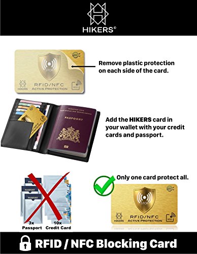 Tarjeta Anti RFID/NFC Protector de Tarjetas de crédito sin Contacto, 1 es Suficiente, di adiós a Las fundias, la Billetera Queda Completamente protegida. Bloqueo de Tarjeta, Protección Billetera