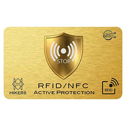 Tarjeta Anti RFID/NFC Protector de Tarjetas de crédito sin Contacto, 1 es Suficiente, di adiós a Las fundias, la Billetera Queda Completamente protegida. Bloqueo de Tarjeta, Protección Billetera