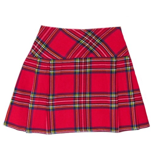 Tartanista - Kilt/Minifalda Escocesa con Correas - 41,9 (16,5") - Royal Stewart - Rojo - EU56 UK28