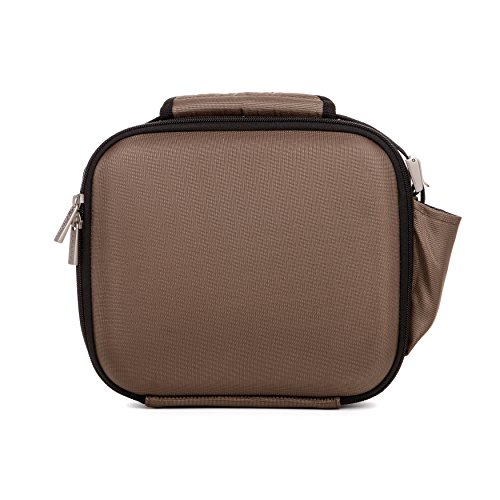 TATAY Urban Food Shell - Bolsa térmica Porta Alimentos con 2 tapers herméticos incluidos, 5,6 litros de capacidad, Poliéster, Marrón Visón, 28 x 13.5 x 23.5