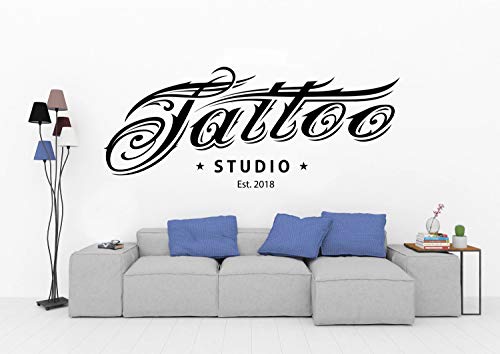 Tattoo Studio Logo Vinilo de pared Tattoo Logo Salon Tattoo Shop Window Wall Arte decorativo Tattoo Studio Logo Vinilo de pared Tattoo Logo Salon Tattoo Shop Window Wall Arte decorativo