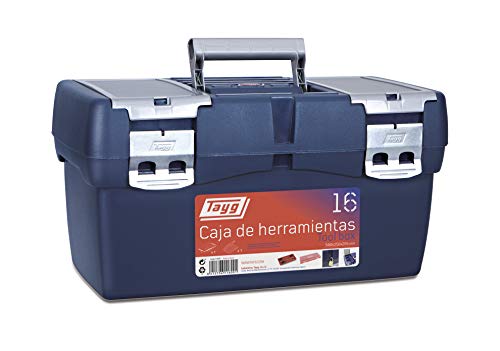 Tayg 16 Caja Herramienta Plástico, Azul/Rojo, 500 x 258 x 255 mm