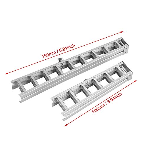 Tbest 2Pcs Escalera de simulación RC, Mini RC Crawler Ladder Escalera de simulación de Aluminio RC Accesorio para Coche