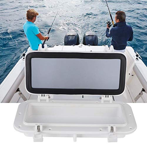 Tbest Ventana de Portillo, Ventana de Ojo de Buey de 400x200 Ojo de Buey Rectangular Ventana de Portillo Anti-Ultravioleta Agujero de Vidrio de Puerto para yate de Barcos Marinos