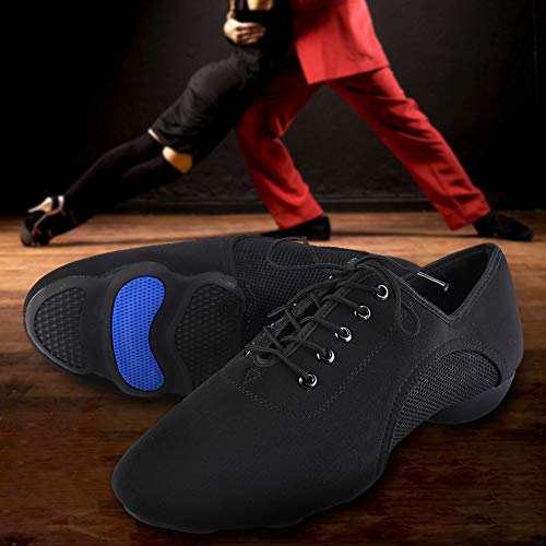 Tbest Zapatos Baile Latino Hombre Mujer,Zapatillas de Baile Latino Danza Suaves y Cómodos Zapatos Latinos de Salón Zapatos de Baile Modernos al Aire Libre para Salsa Latina Tango(43)