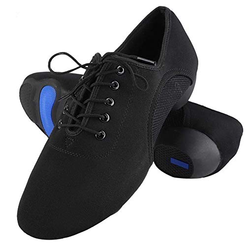 Tbest Zapatos Baile Latino Hombre Mujer,Zapatillas de Baile Latino Danza Suaves y Cómodos Zapatos Latinos de Salón Zapatos de Baile Modernos al Aire Libre para Salsa Latina Tango(43)