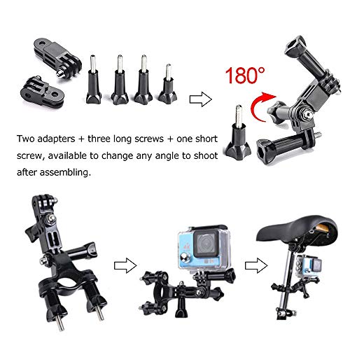 TDCQ 11pcs Kit de Accesorios para Camara Deportiva,Arnés Camara,Cámaras Deportivas para Casco y Accesorios,Accesorios para Cámara TDCQ 11pcs Kit de Accesorios para Camara Deportiva,Arnés Camara,Cámaras Deportivas para Casco y Accesorios,Accesorios para Cámara